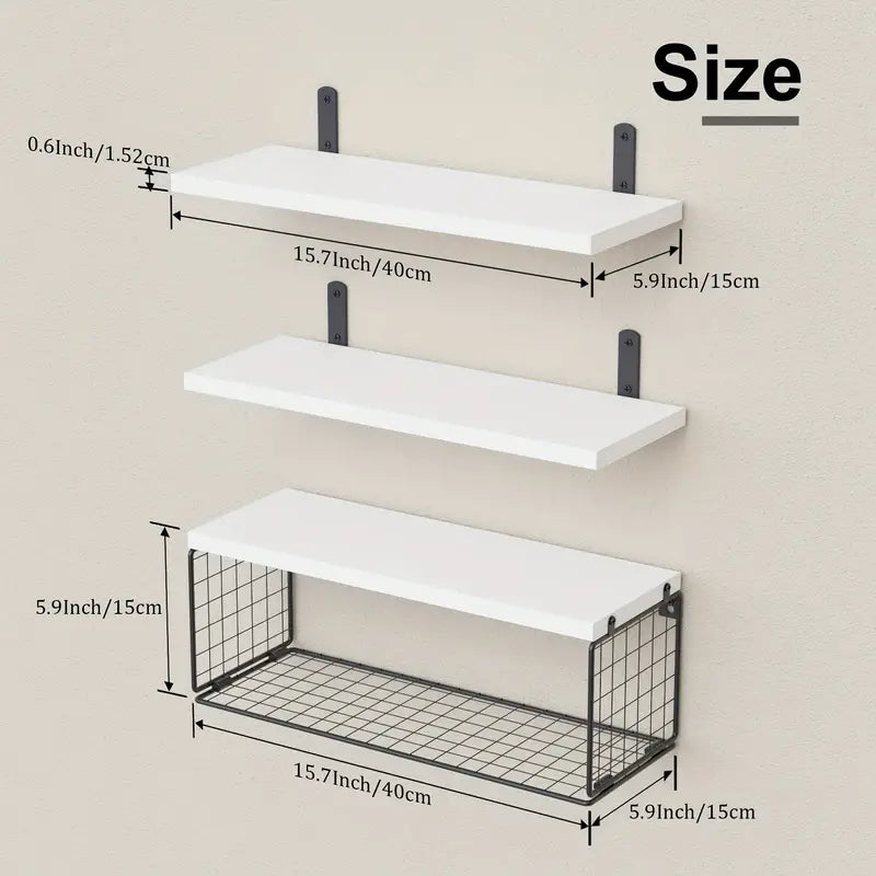 Elevate your bathroom decor with these sleek wood floating shelves-1