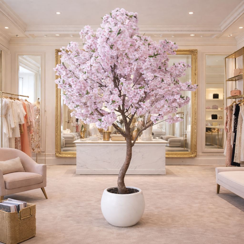 260cm XXL Artificial Cherry Blossom Tree with Decorative Planter - Premium Quality