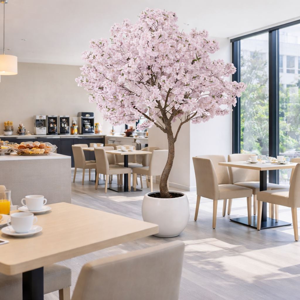260cm XXL Artificial Cherry Blossom Tree with Decorative Planter - Premium Quality