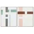 Canvas Home ESPRIT Pinewood Canvas 82 x 4,5 x 102 cm 82,2 x 4,5 x 102 cm-0