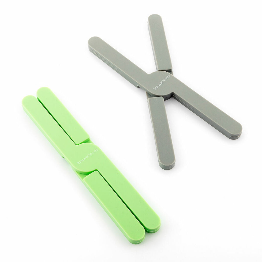 Individual Folding Silicone Trivet Folvet InnovaGoods 2 Units-2