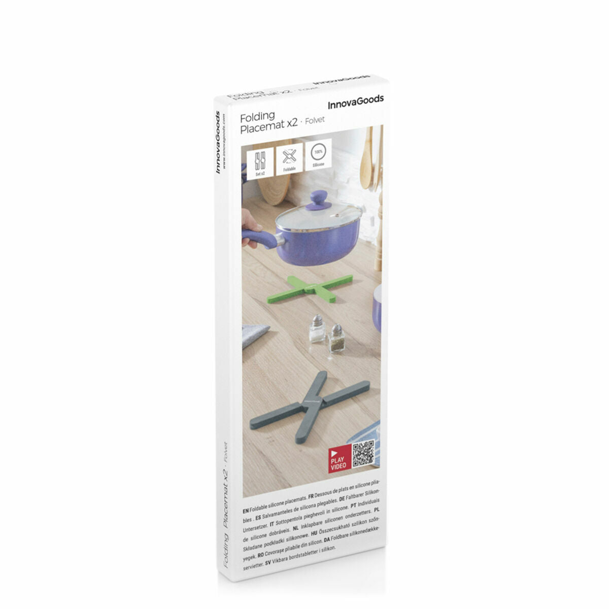 Individual Folding Silicone Trivet Folvet InnovaGoods 2 Units-1