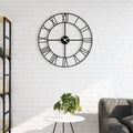 Vidaxx wall clock ø50 cm iron black